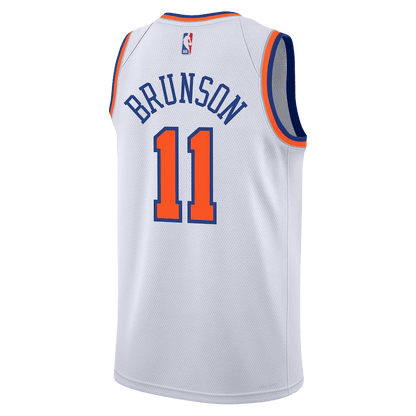 Jalen Brunson 11 New York Knicks White Association Jersey - Elite Zone Sports
