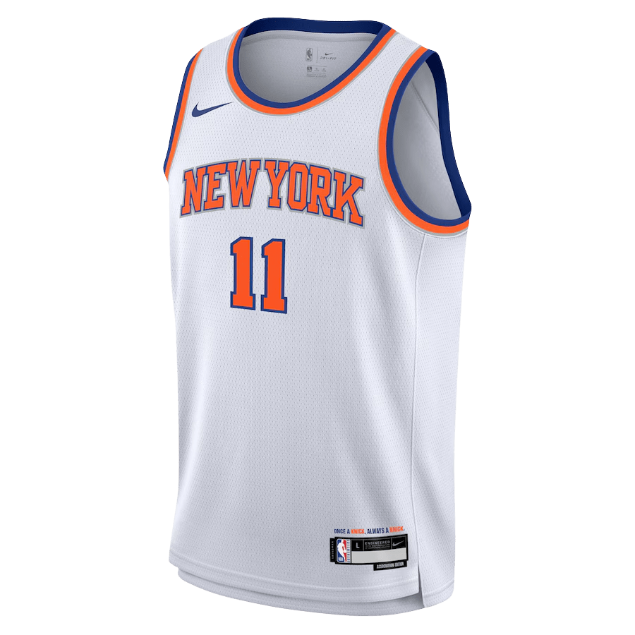 Jalen Brunson 11 New York Knicks White Association Jersey - Elite Zone Sports