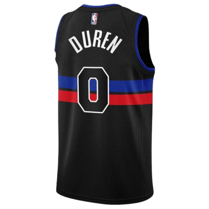 Jalen Duren 0 Detroit Pistons Black Statement Jersey - Elite Zone Sports