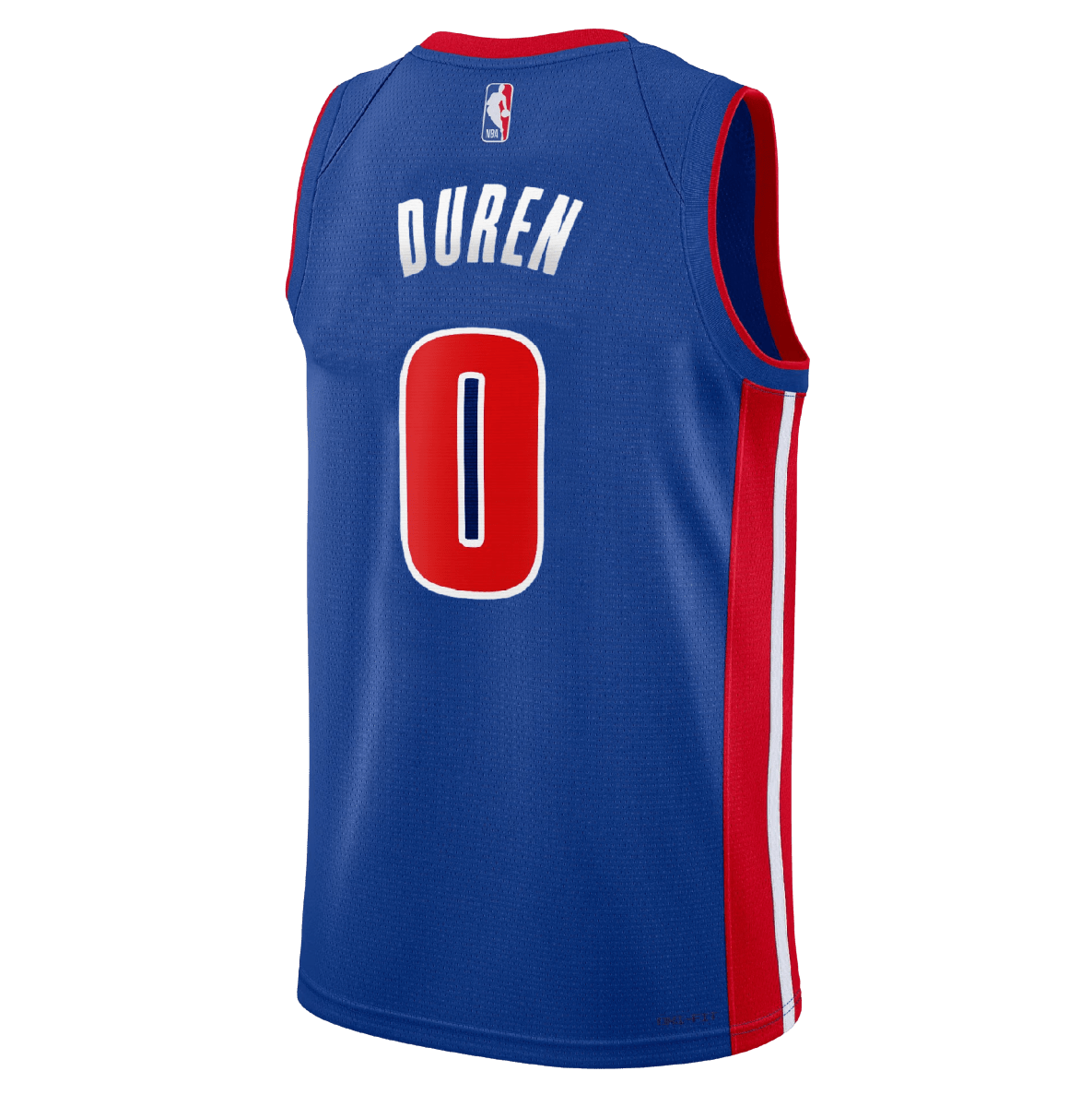Jalen Duren 0 Detroit Pistons Blue Icon Jersey - Elite Zone Sports