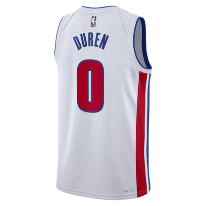 Jalen Duren 0 Detroit Pistons White Association Jersey - Elite Zone Sports