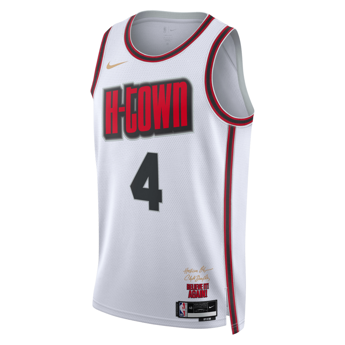 Jalen Green 4 Houston Rockets White City Edition Jersey - Elite Zone Sports