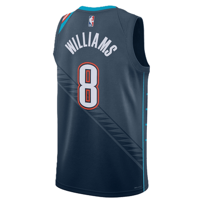 Jalen Williams 8 Oklahoma City Thunder Navy 2025/26 City Edition Jersey - Elite Zone Sports