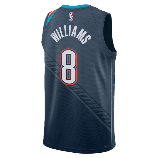 Jalen Williams 8 Oklahoma City Thunder Navy 2025/26 City Edition Jersey - Elite Zone Sports