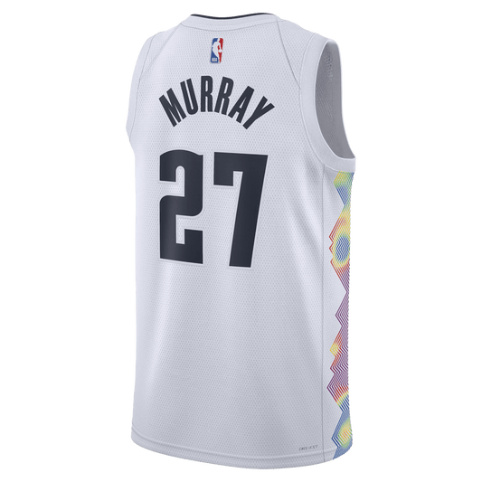 Jamal Murray 27 Denver Nuggets White City Edition Jersey - Elite Zone Sports