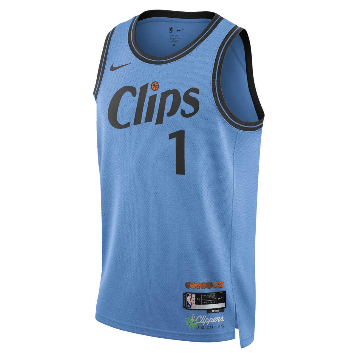 James Harden 1 LA Clippers Light Blue City Edition Jersey - Elite Zone Sports
