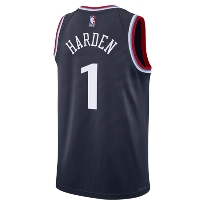 James Harden 1 LA Clippers Navy Icon Jersey - Elite Zone Sports