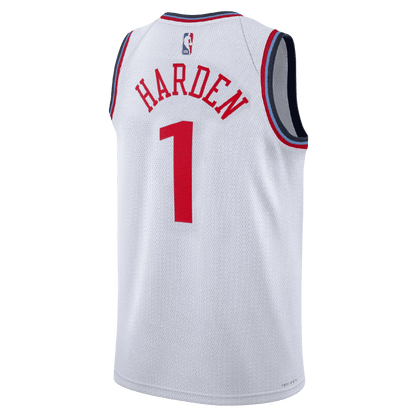 James Harden 1 LA Clippers White Association Jersey - Elite Zone Sports