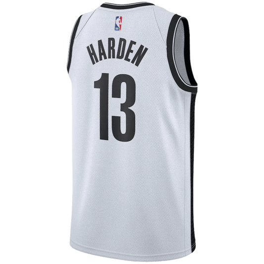 James Harden 13 Brooklyn Nets White Association Jersey - Elite Zone Sports