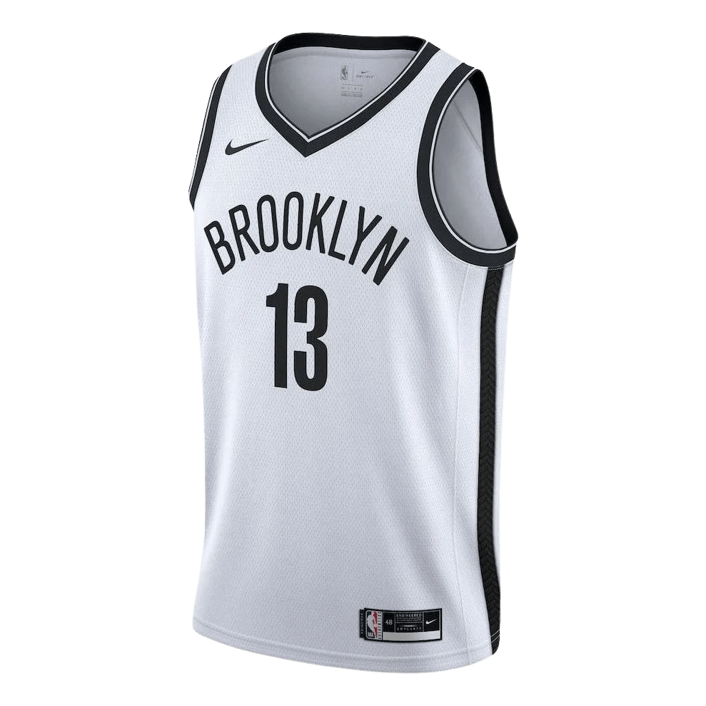 James Harden 13 Brooklyn Nets White Association Jersey - Elite Zone Sports