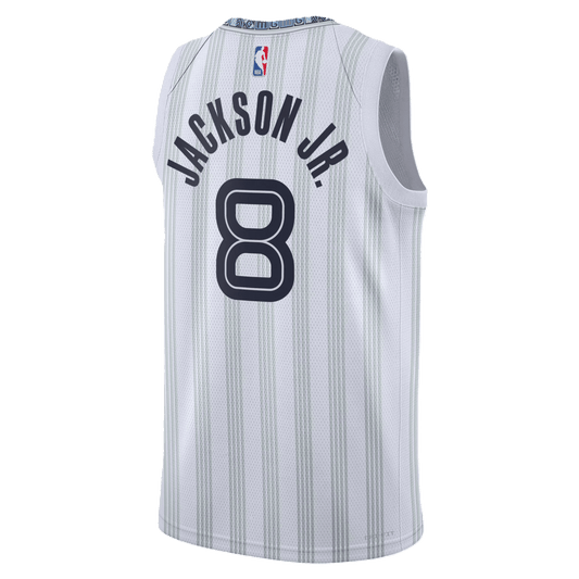 Jaren Jackson Jr. 8 Memphis Grizzlies White 2025/26 City Edition Jersey - Elite Zone Sports