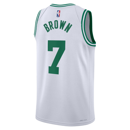 Jaylen Brown 7 Boston Celtics White Association Jersey - Elite Zone Sports