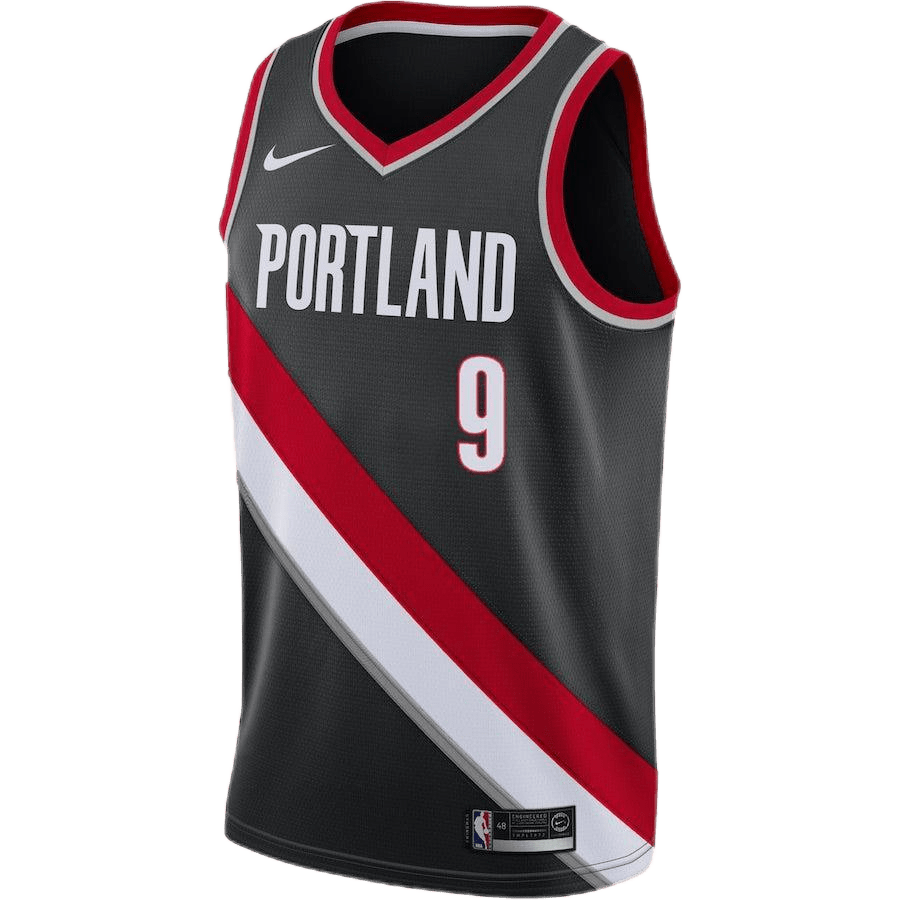 Jerami Grant 9 Portland Trail Blazers Black Icon Jersey - Elite Zone Sports