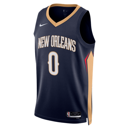 Jeremiah Fears 0 New Orleans Pelicans Navy Icon Jersey - Elite Zone Sports