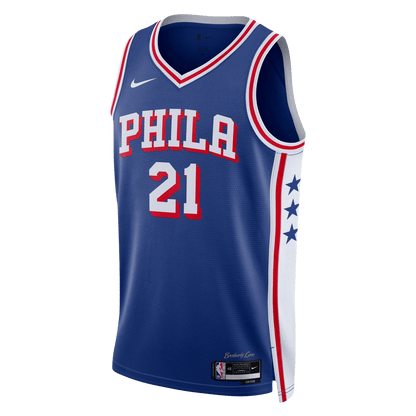 Joel Embiid 21 Philadelphia 76ers Blue Icon Jersey - Elite Zone Sports