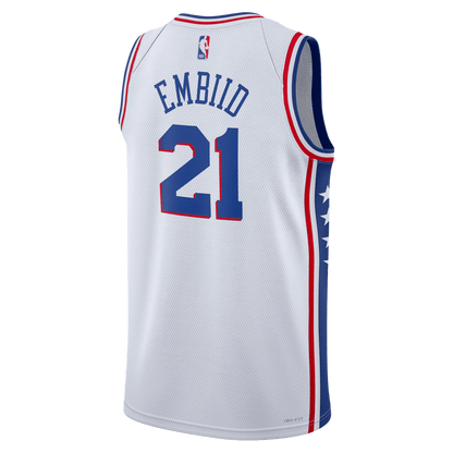 Joel Embiid 21 Philadelphia 76ers White Association Jersey - Elite Zone Sports