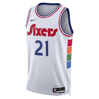 Joel Embiid 21 Philadelphia 76ers White City Edition Jersey - Elite Zone Sports