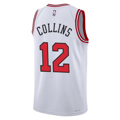 John Collins 12 Chicago Bulls White Association Jersey - Elite Zone Sports