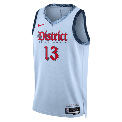 Jordan Poole 13 Washington Wizards Blue City Edition Jersey - Elite Zone Sports