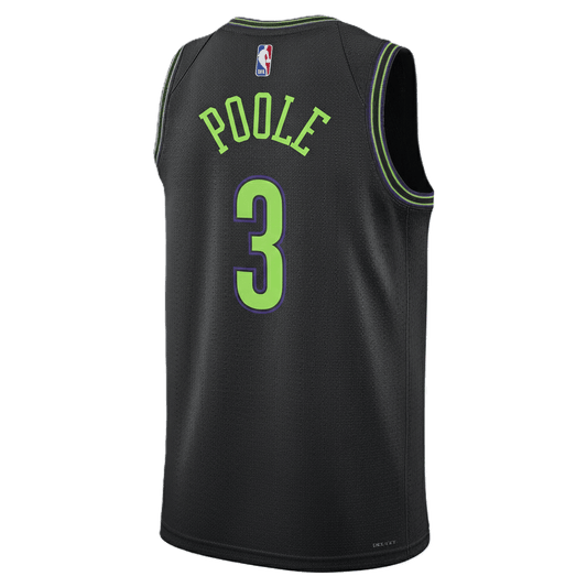 Jordan Poole 3 New Orleans Pelicans Black 2025/26 City Edition Jersey - Elite Zone Sports