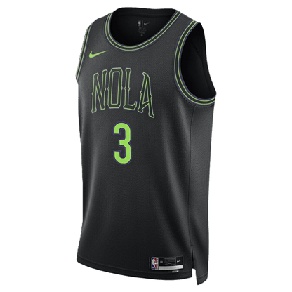 Jordan Poole 3 New Orleans Pelicans Black 2025/26 City Edition Jersey - Elite Zone Sports