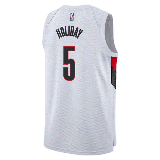 Jrue Holiday 5 Portland Trail Blazers White Association Jersey - Elite Zone Sports