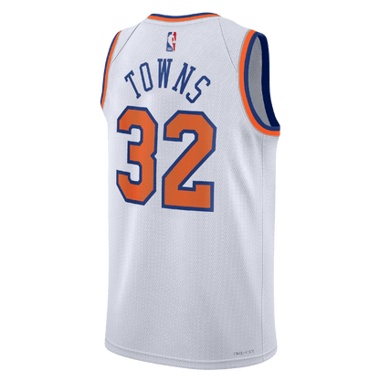 Karl - Anthony Towns 32 New York Knicks White Association Jersey - Elite Zone Sports