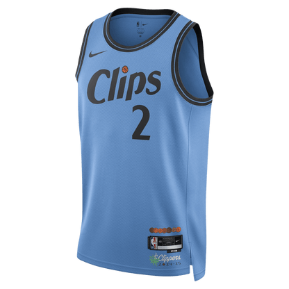 Kawhi Leonard 2 LA Clippers Light Blue City Edition Jersey - Elite Zone Sports