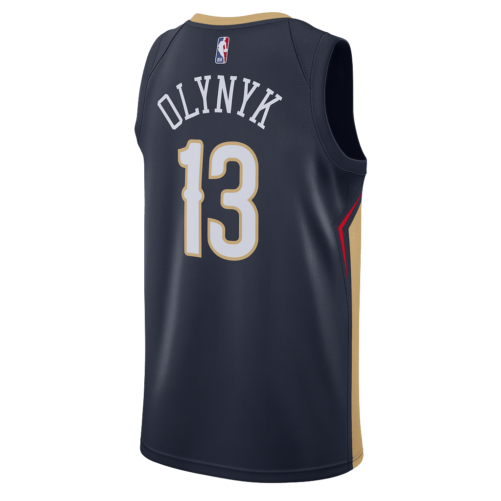 Kelly Olynyk 13 New Orleans Pelicans Navy Icon Jersey - Elite Zone Sports
