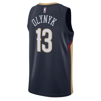 Kelly Olynyk 13 New Orleans Pelicans Navy Icon Jersey - Elite Zone Sports
