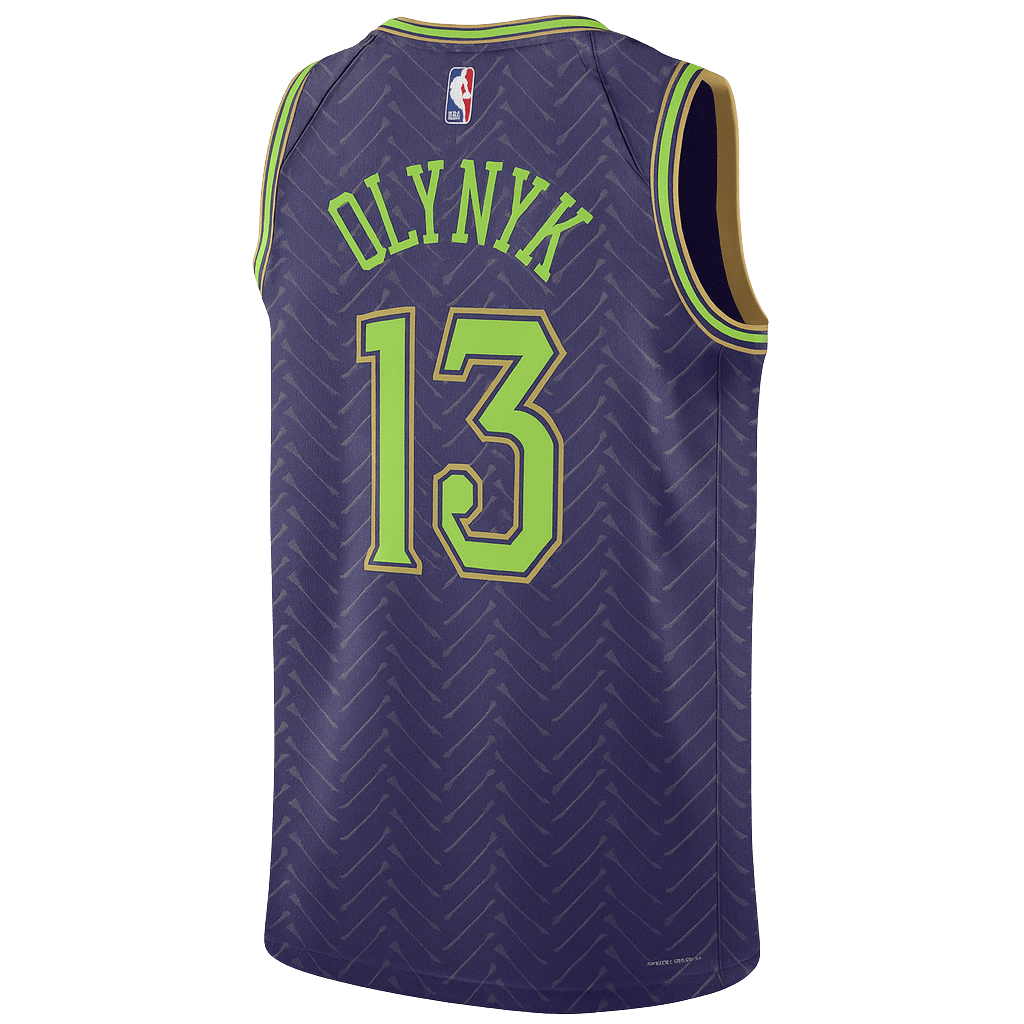 Kelly Olynyk 13 New Orleans Pelicans Purple City Edition Jersey - Elite Zone Sports