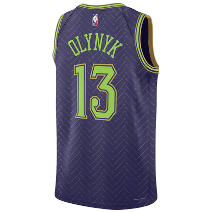 Kelly Olynyk 13 New Orleans Pelicans Purple City Edition Jersey - Elite Zone Sports