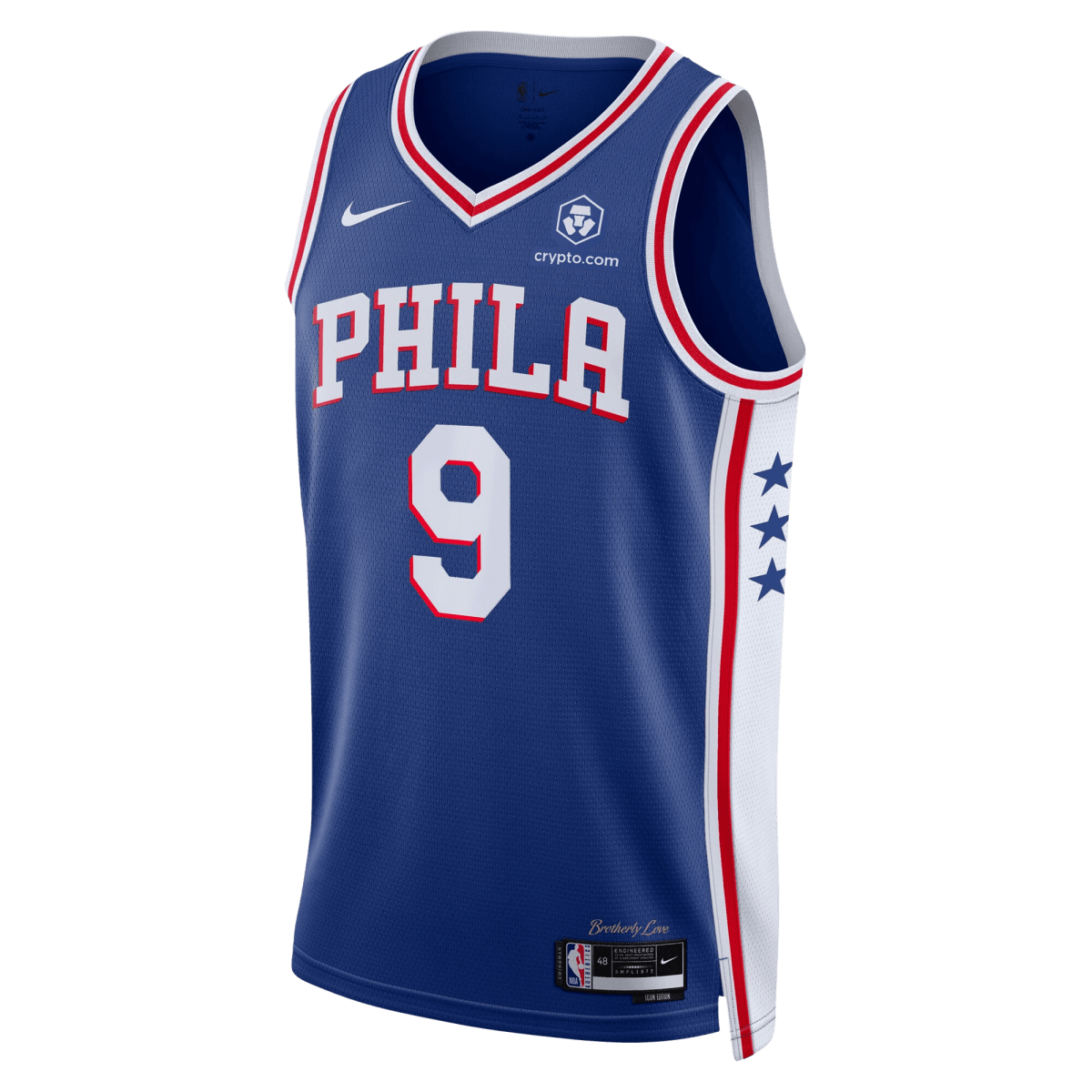 Kelly Oubre Jr. 9 Philadelphia 76ers Blue Icon Jersey - Elite Zone Sports