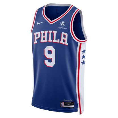 Kelly Oubre Jr. 9 Philadelphia 76ers Blue Icon Jersey - Elite Zone Sports