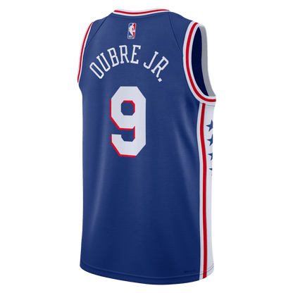 Kelly Oubre Jr. 9 Philadelphia 76ers Blue Icon Jersey - Elite Zone Sports