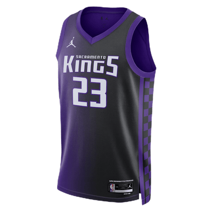 Keon Ellis 23 Sacramento Kings Purple Statement Jersey - Elite Zone Sports