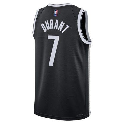 Kevin Durant 7 Brooklyn Nets Black Icon Jersey - Elite Zone Sports