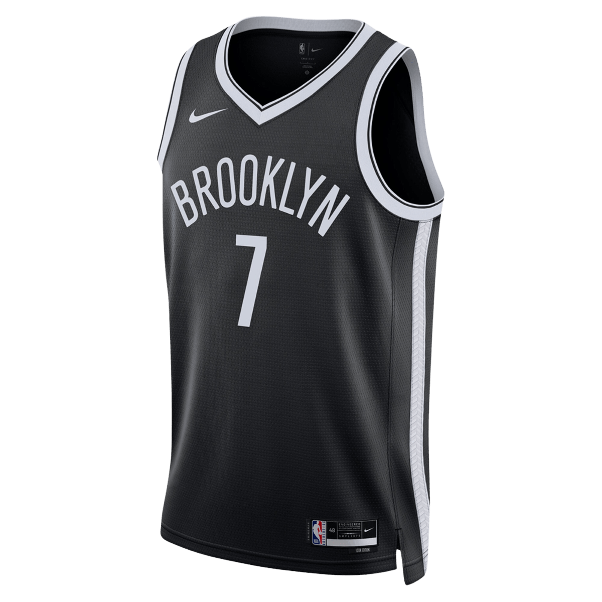 Kevin Durant 7 Brooklyn Nets Black Icon Jersey - Elite Zone Sports