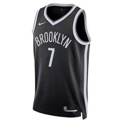 Kevin Durant 7 Brooklyn Nets Black Icon Jersey - Elite Zone Sports