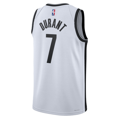 Kevin Durant 7 Brooklyn Nets White Association Jersey - Elite Zone Sports