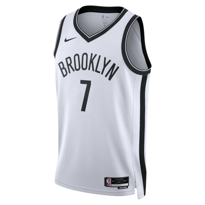 Kevin Durant 7 Brooklyn Nets White Association Jersey - Elite Zone Sports