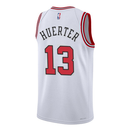 Kevin Huerter 13 Chicago Bulls White Association Jersey - Elite Zone Sports