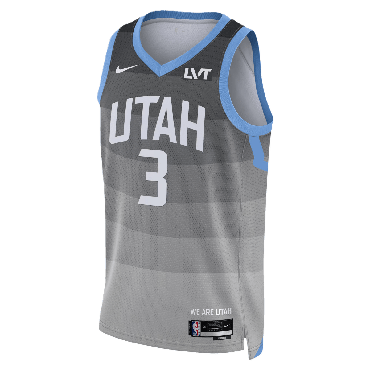 Keyonte George 3 Utah Jazz Gray 2025/26 City Edition Jersey - Elite Zone Sports