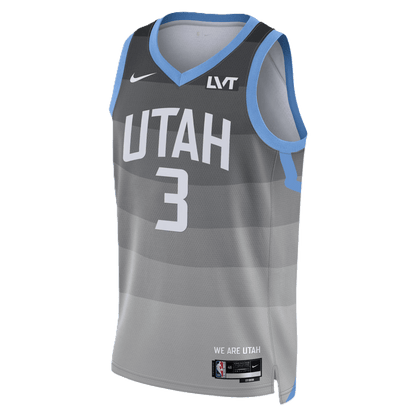 Keyonte George 3 Utah Jazz Gray 2025/26 City Edition Jersey - Elite Zone Sports