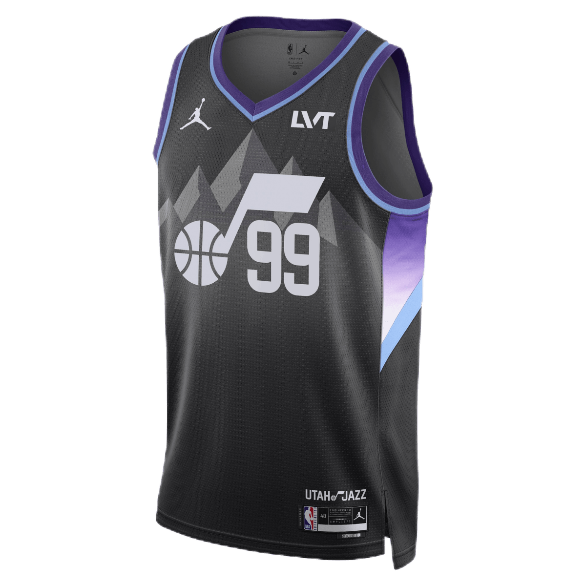 KJ Martin 99 Utah Jazz Black Statement Jersey - Elite Zone Sports