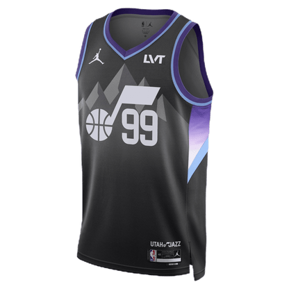 KJ Martin 99 Utah Jazz Black Statement Jersey - Elite Zone Sports
