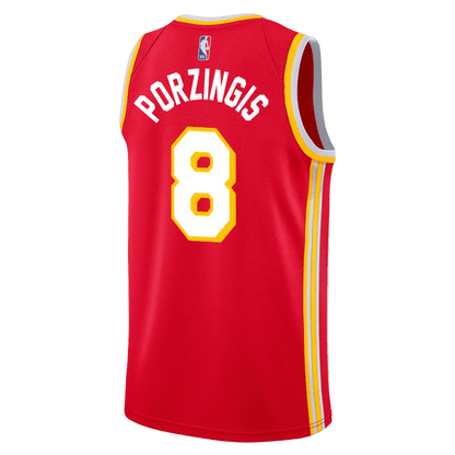 Kristaps Porziņģis 8 Atlanta Hawks Red Icon Jersey - Elite Zone Sports