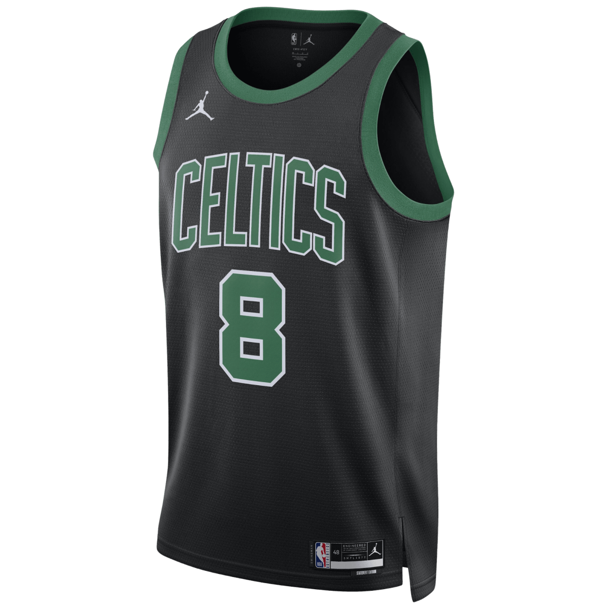 Kristaps Porzingis 8 Boston Celtics Black Statement Jersey - Elite Zone Sports