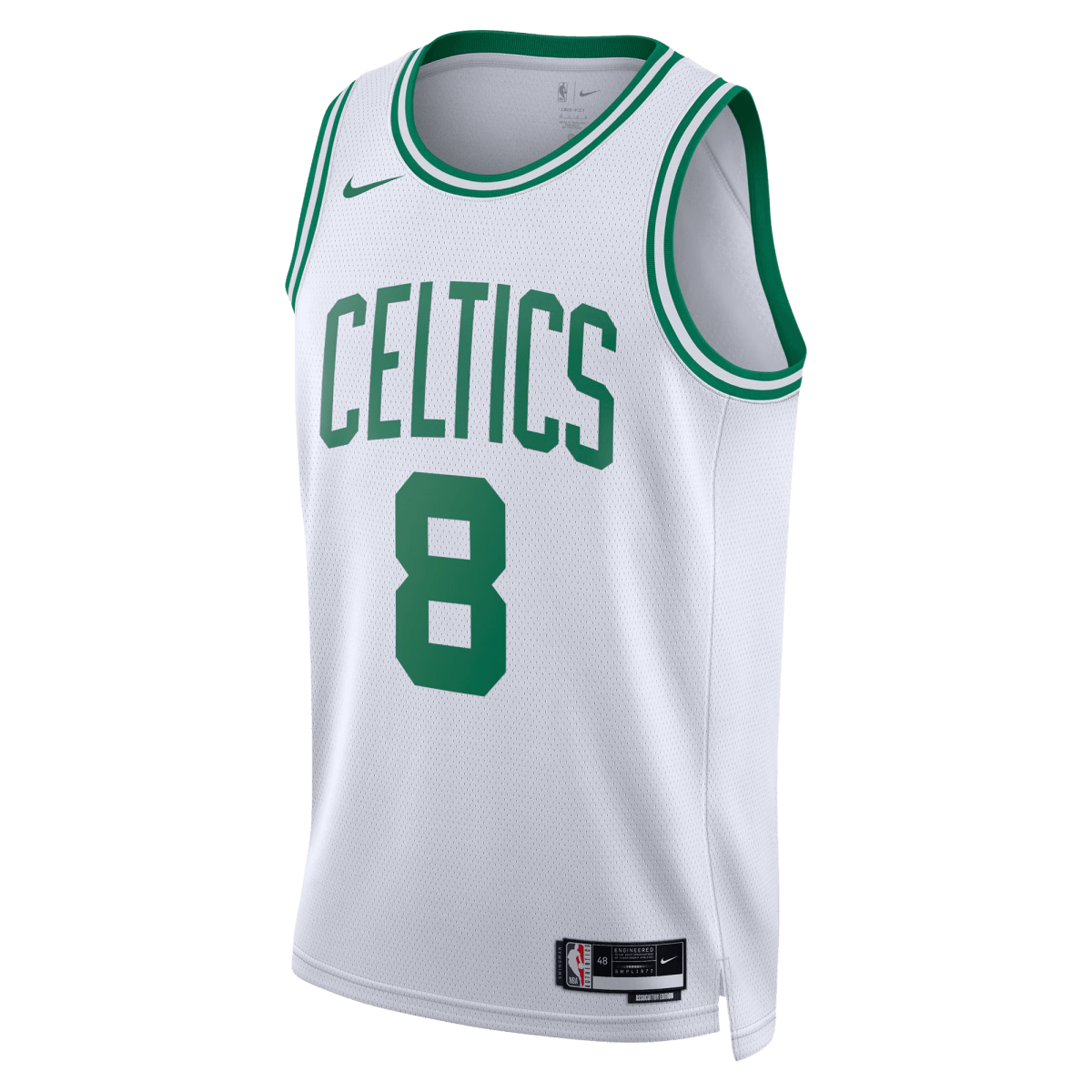Kristaps Porzingis 8 Boston Celtics White Association Jersey - Elite Zone Sports