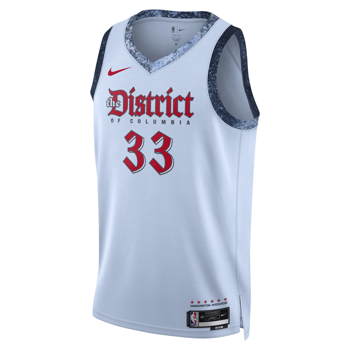 Kyle Kuzma 33 Washington Wizards Blue City Edition Jersey - Elite Zone Sports